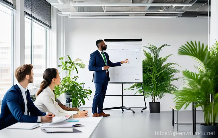 환경관리사 시험 접수 기한 - **Prompt:** A diverse group of professionals, including men and women, collaboratively working in a ...