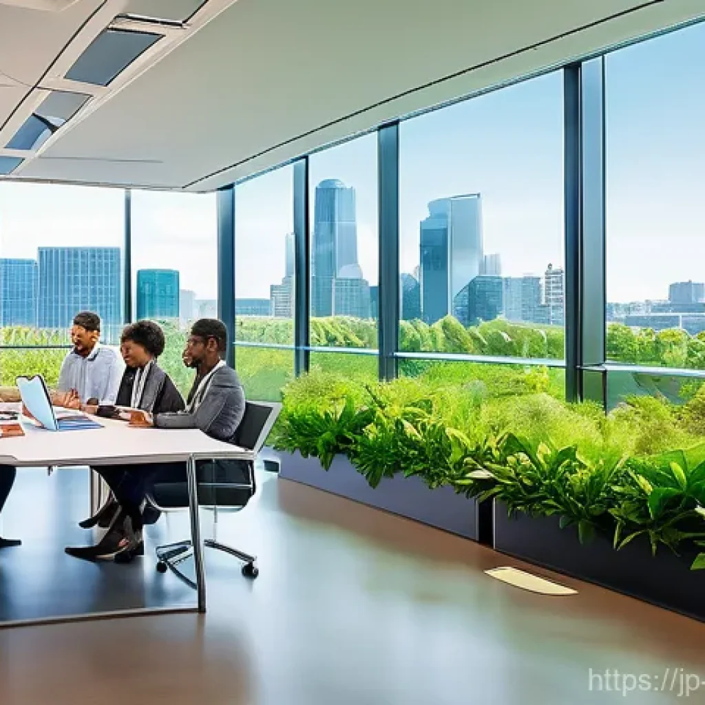 환경관리사 필수 지식 정리 - **Prompt 1: Modern ESG Business Strategy Meeting**
    A bright, clean, and modern office setting du...